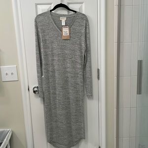 casual midi dress/looks great with wide belt and boots for fall!!!